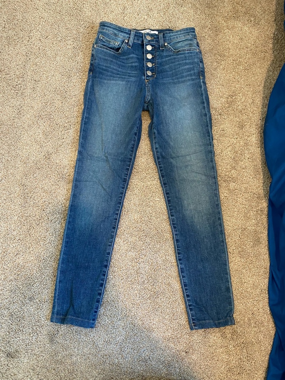Joe's Jeans Medium Blue Denim Jeans with Contrast Stitching